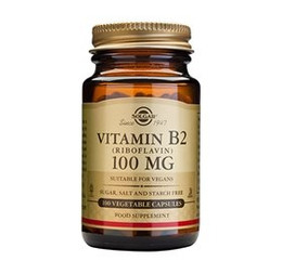 Solgar Riboflavin Vitamin B2 100 mg 100 kaps.
