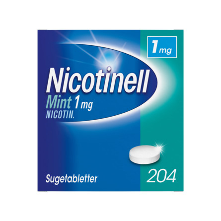 Nicotinell Mint sugetablet 1 mg 204 stk