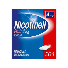 Nicotinell Fruit tyggegummi 4 mg 204 stk