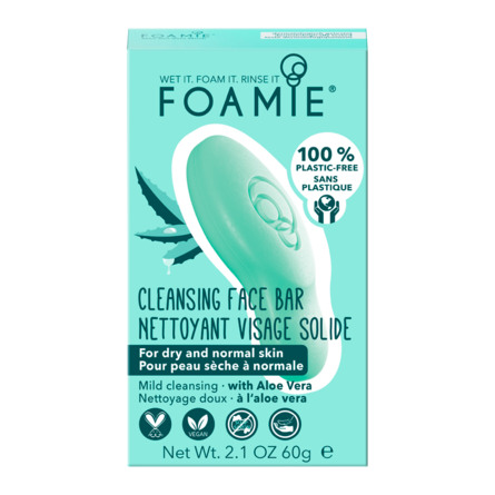 Foamie Face Bar Aloe You Vera Much Mild Cleansing For Dry Skin 1 stk.