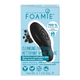 Foamie Face Bar Too Coal To Be True Intensely Cleansing For Oily Skin) 1 stk.