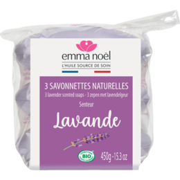 Emma Nöel Lavendelsæbe 3-pak 450 g