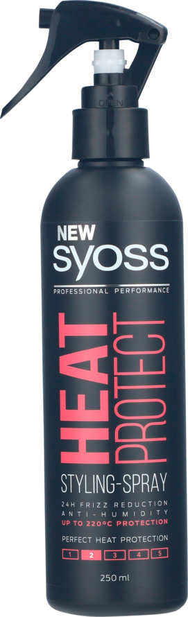 Køb Hairspray Heat Protect 250 ml fra Syoss - Matas