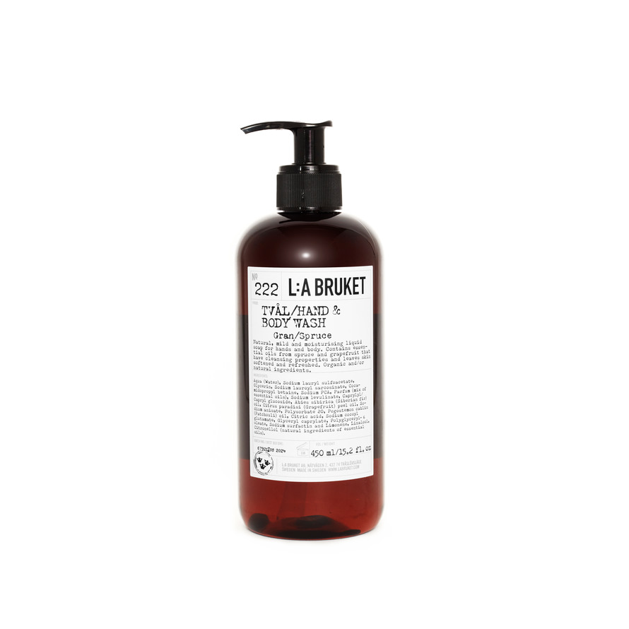 L:A BRUKET 222 Hand & Body Wash Spruce 450 ml 450 ml