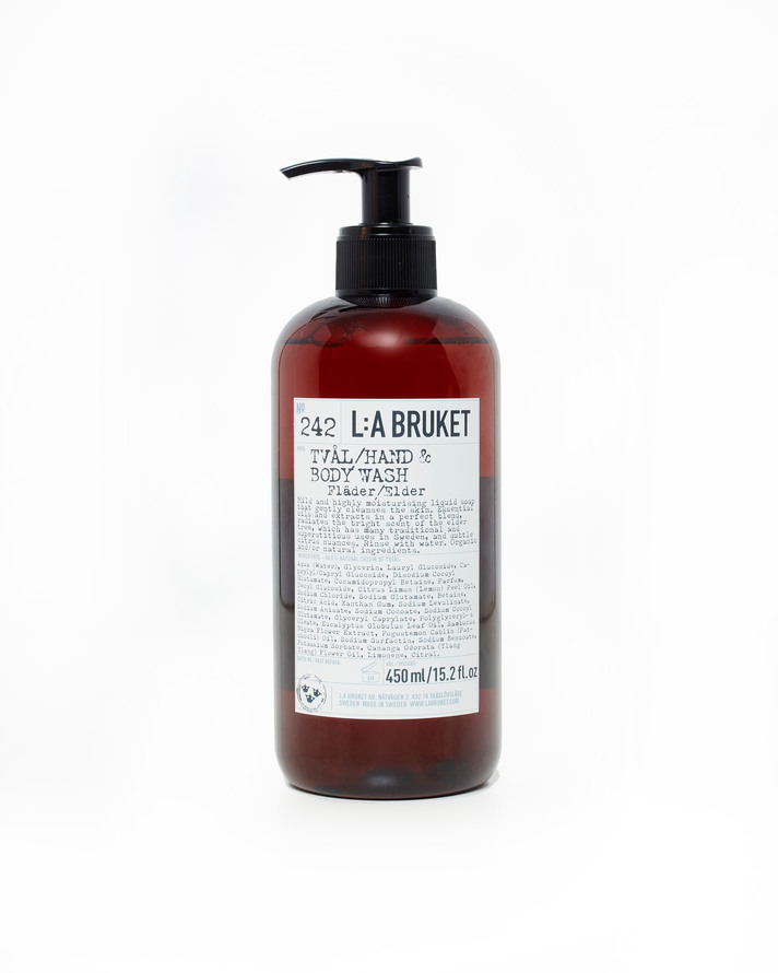 L:A BRUKET 242 Hand & Body Wash Elderflower 450 ml 450 ml