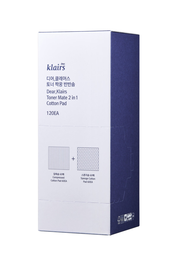 KLAIRS Toner Mate 2-in-1 Cotton Pad