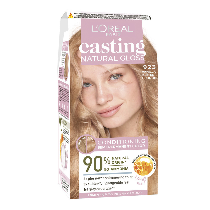 Køb Casting Creme Natural Gloss 923 Vanilla Lightest Blonde fra L'Oréal