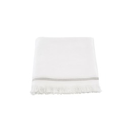 Meraki Håndklæde 70 x 140 cm Hvid med grå striber