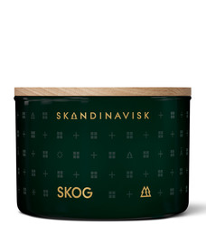 SKANDINAVISK SKOG, 90g Scented Candle w Oak Lid 90 g