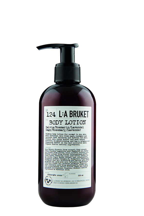 L:A BRUKET 124 Body Lotion Sage/Rosemary/Lavender 240 ml 240 ml