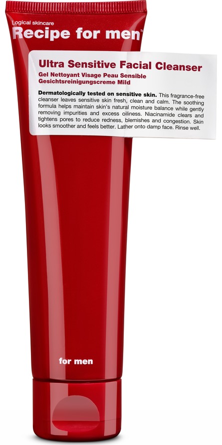 Recipe For Men Ultra Sensitive Facial Cleanser 100 ml 100 ml
