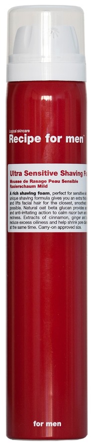 Recipe For Men Ultra Sensitive Shaving Foam 100 ml 100 ml