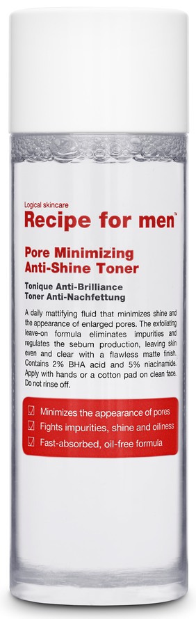 Recipe For Men Pore Minimizing Anti-Shine Toner 100 ml 100 ml