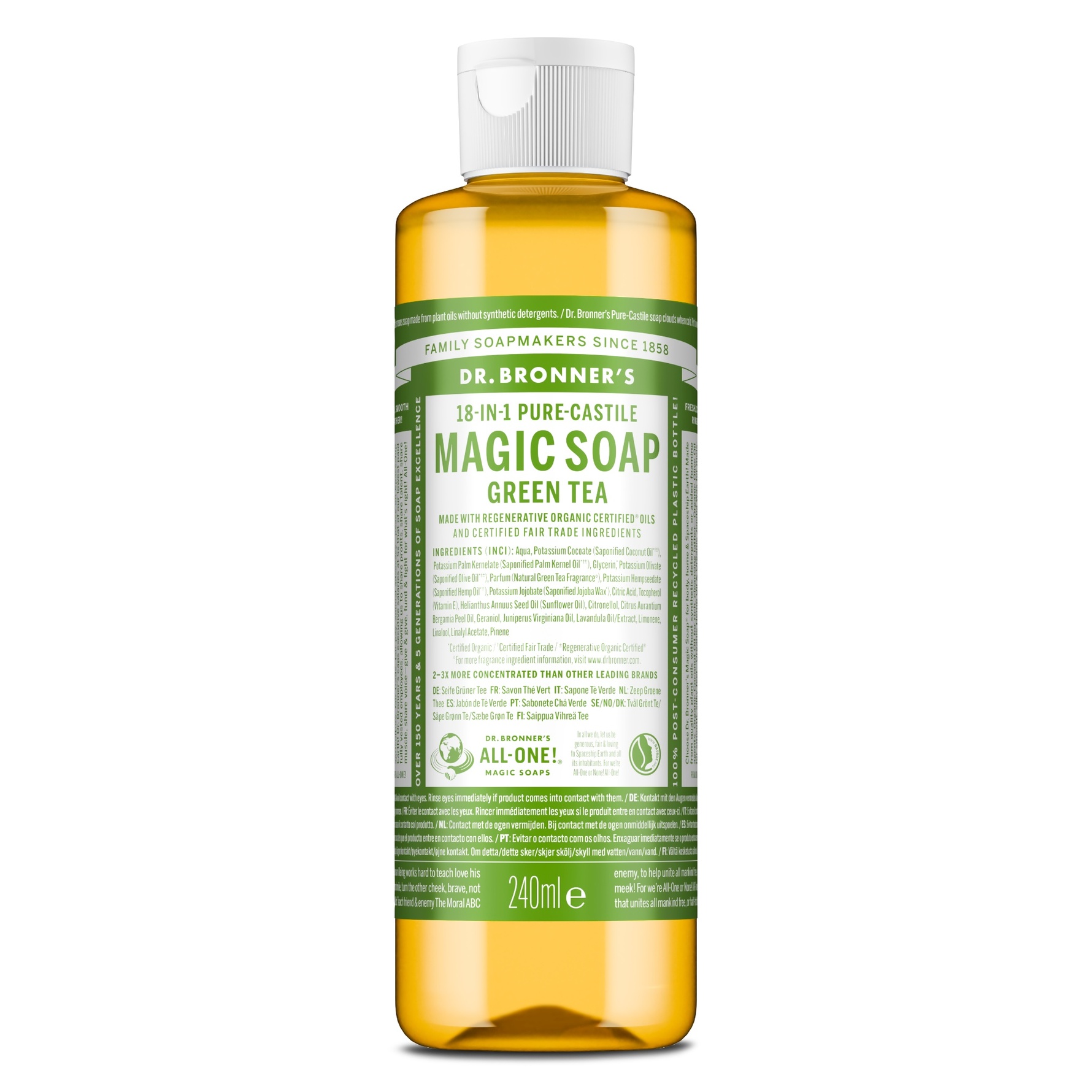 Dr. Bronner's All-One Magic Soap Green Tea 240 ml