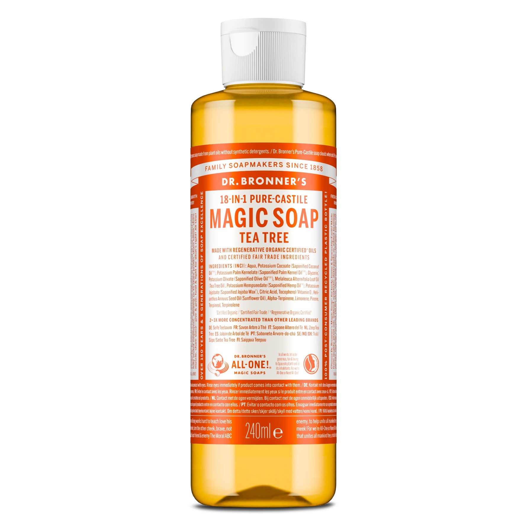 Dr. Bronner's Tea Tree Liquid Soap 236 ml 236 ml
