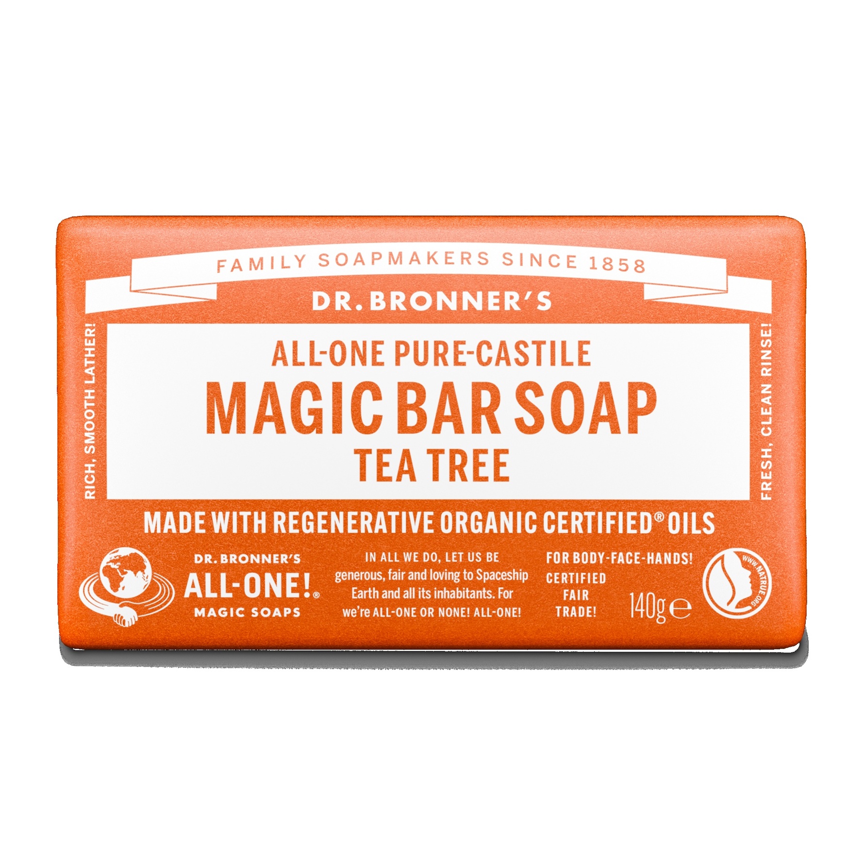 Dr. Bronner's Bar Soap Tea Tree Tea Tree