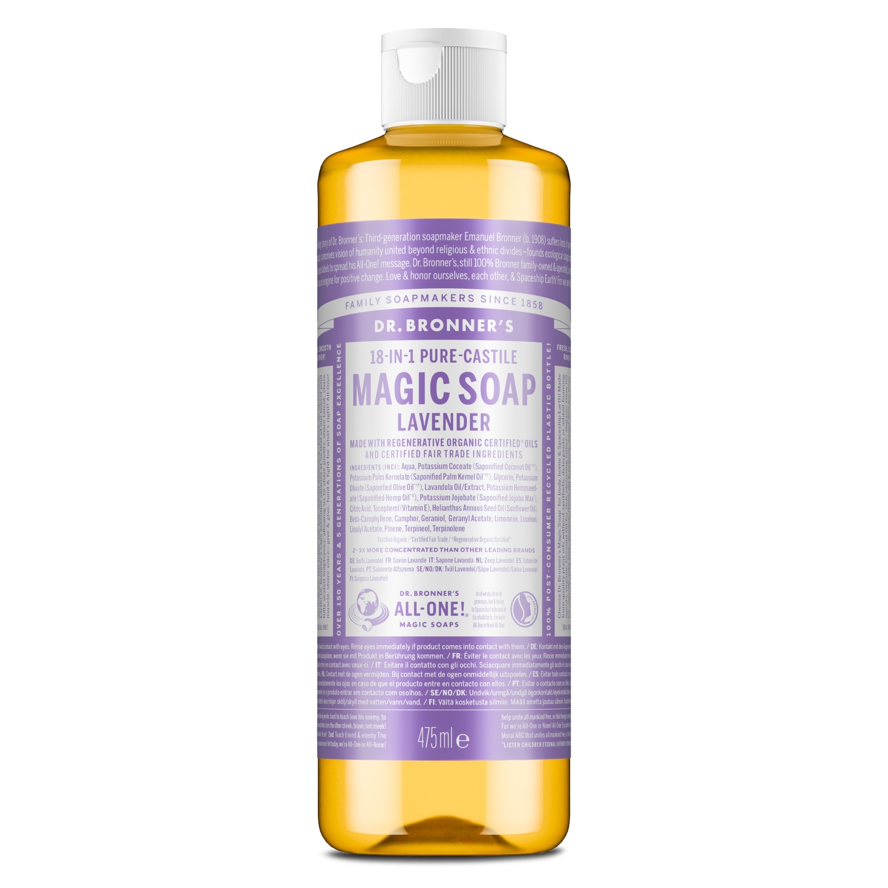 Dr. Bronner's Lavender Liquid Soap 473 ml 473 ml