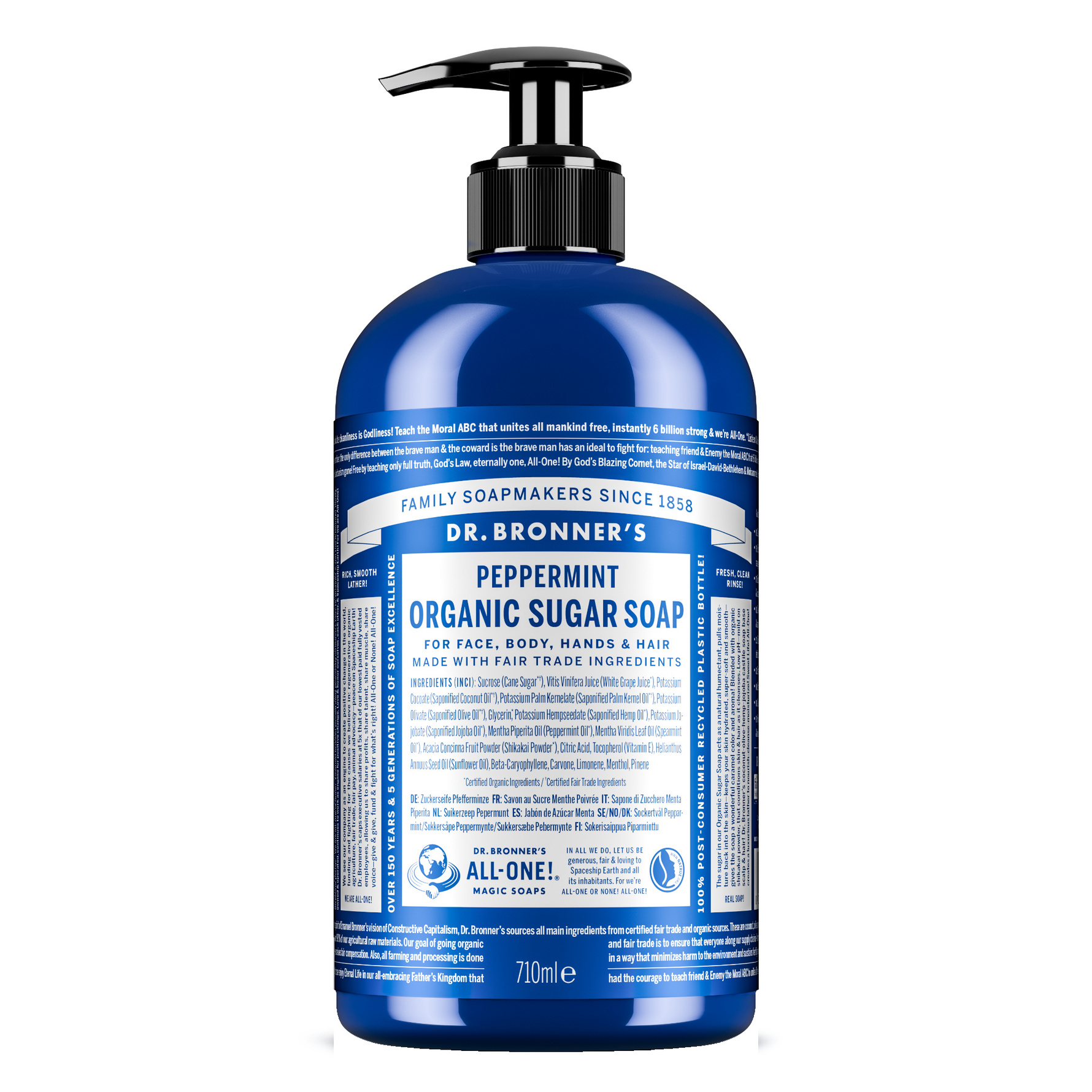 Dr. Bronner's Peppermint Organic Sugar Soap 710 ml 710 ml