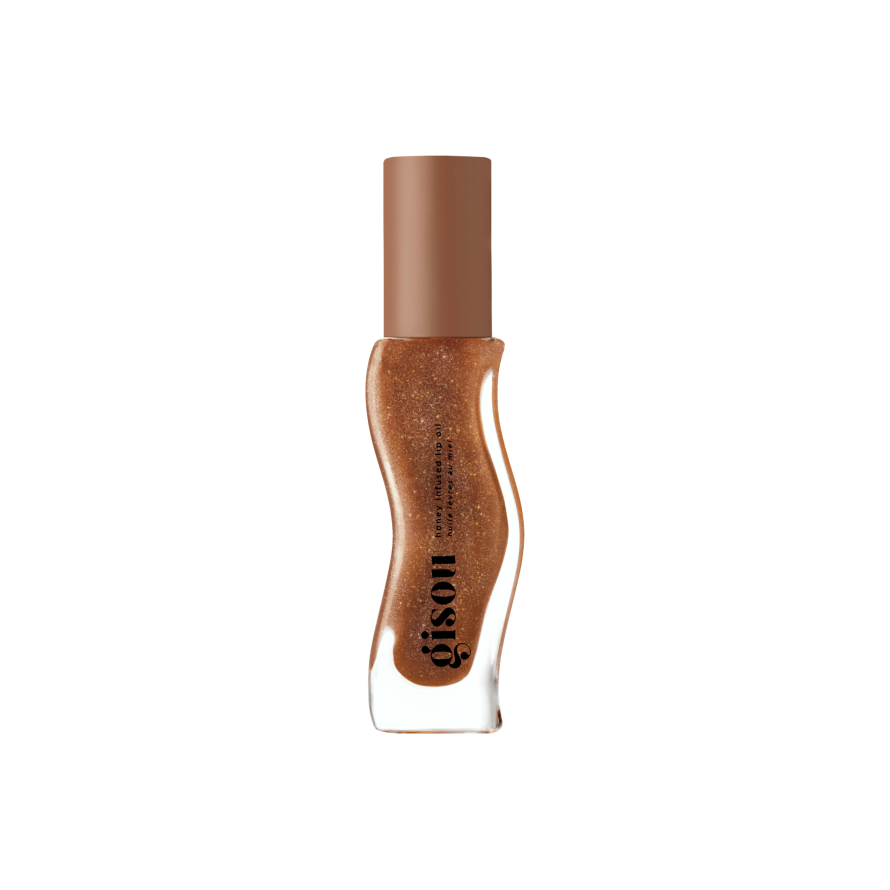 Gisou Honey Infused Lip Oil A milky brown with golden shimmer