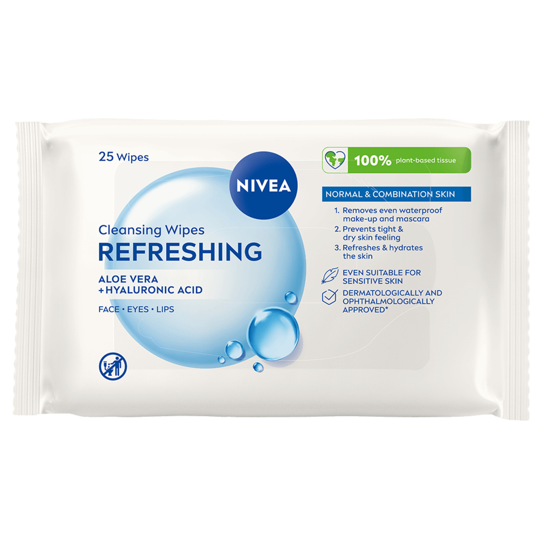 NIVEA Refreshing Cleansing Wipes 25 pcs 25 pcs