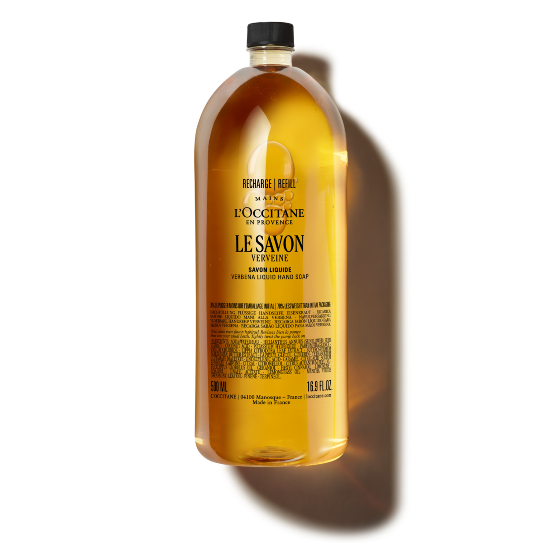 L'Occitane En Provence Verbena Liquid Hand Soap 500 ml Refill 500 ml Refill
