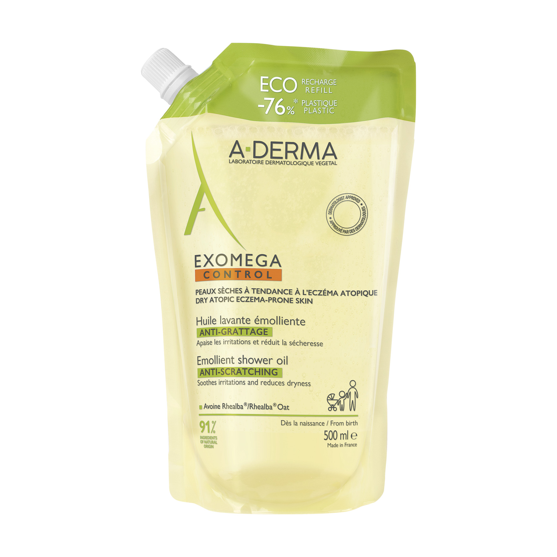 A-DERMA Exomega CONTROL Shower Oil 500 ml 500 ml