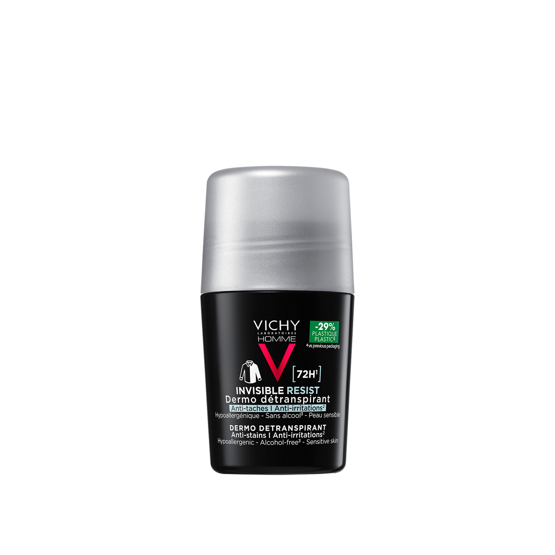 Vichy Homme Invisible Resist 72H Anti-Stain Deodorant Roll-On 50 ml 50 ml