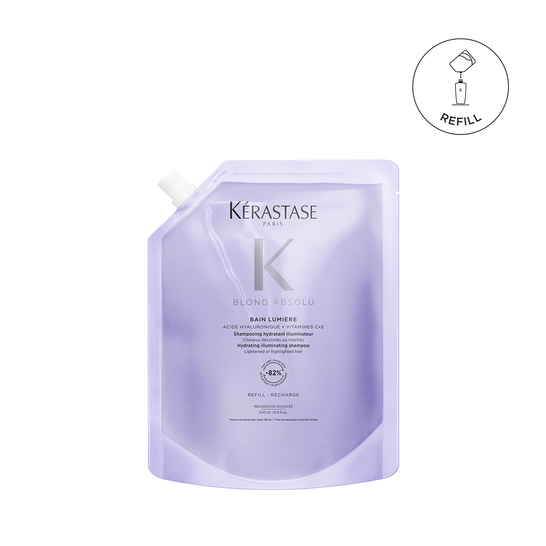 KÉRASTASE Blond Absolu Bain Lumière Shampoo 500 ml, Refill 500 ml, Refill