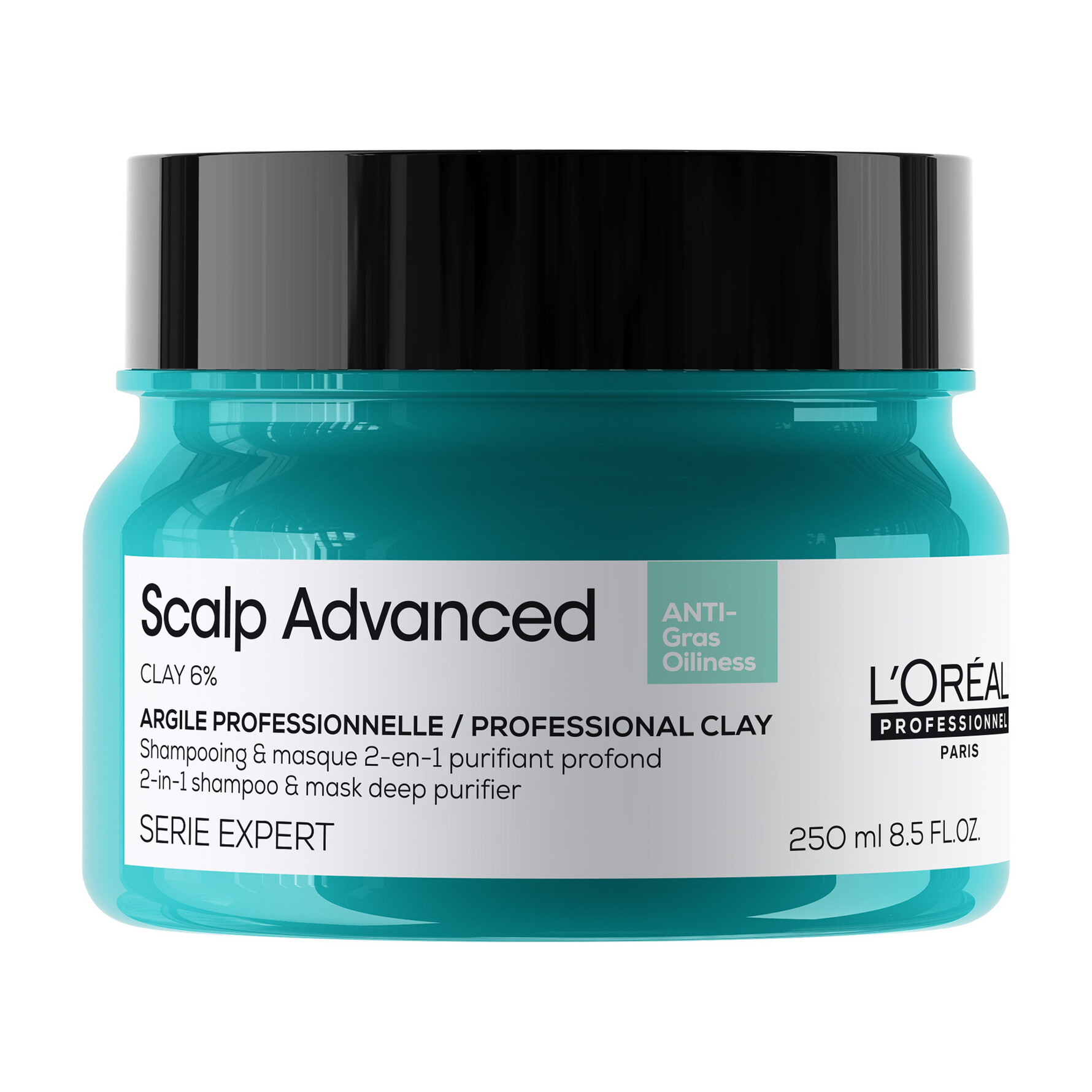 L'Oréal Professionnel Scalp Advanced Anti-Oiliness 2-in-1 Deep Purifier Clay 250 ml 250 ml