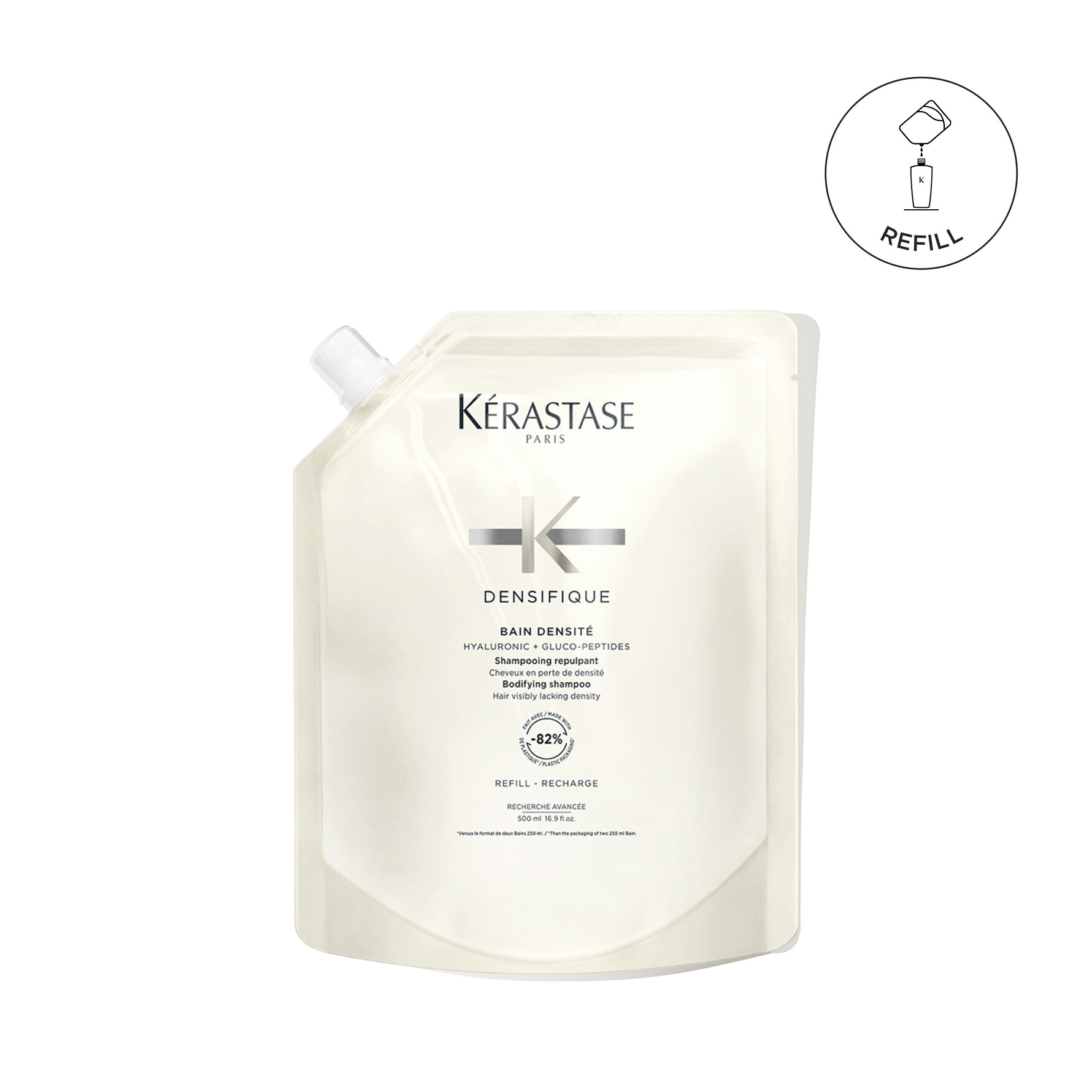 KÉRASTASE Densifique Bain Densité Shampoo 500 ml, Refill 500 ml, Refill