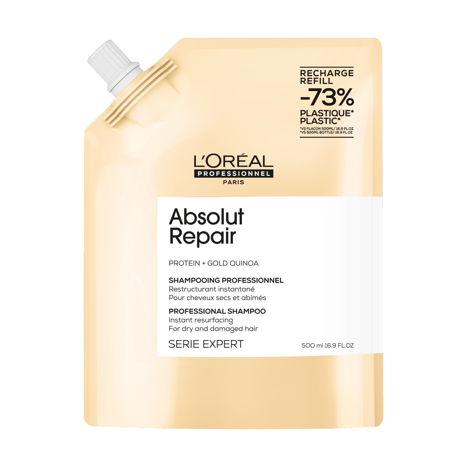 L'Oréal Professionnel Absolut Repair Gold Shampoo 500 ml, Refill 500 ml, Refill