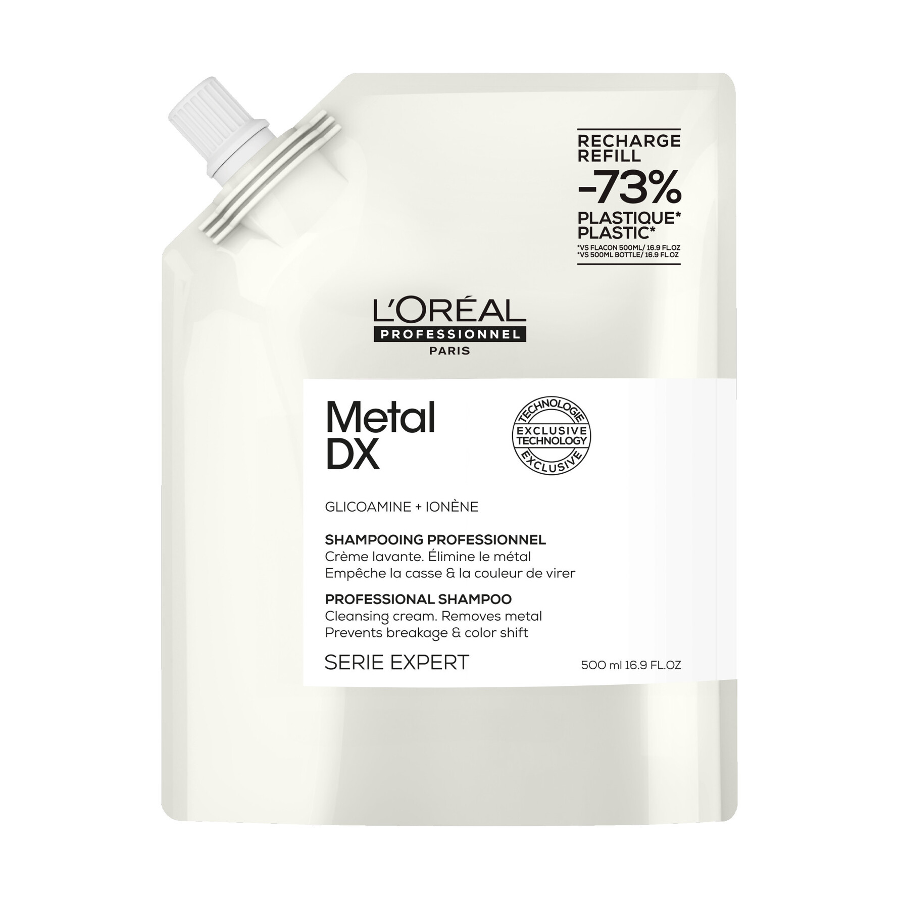L'Oréal Professionnel Metal DX Shampoo 500 ml, Refill 500 ml, Refill