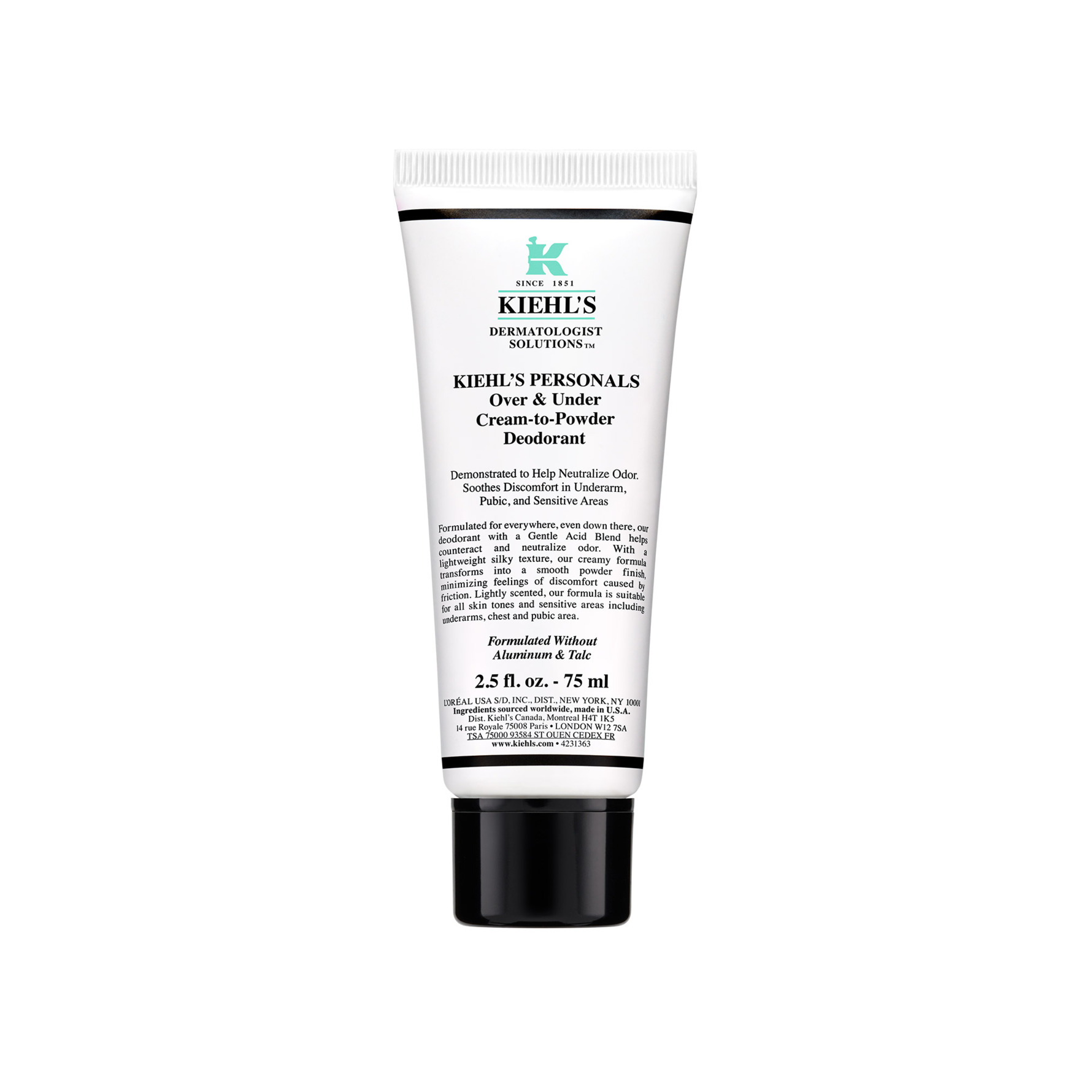 Kiehl’s Over & Under Cream-to-Powder Deodorant 75 ml 75 ml