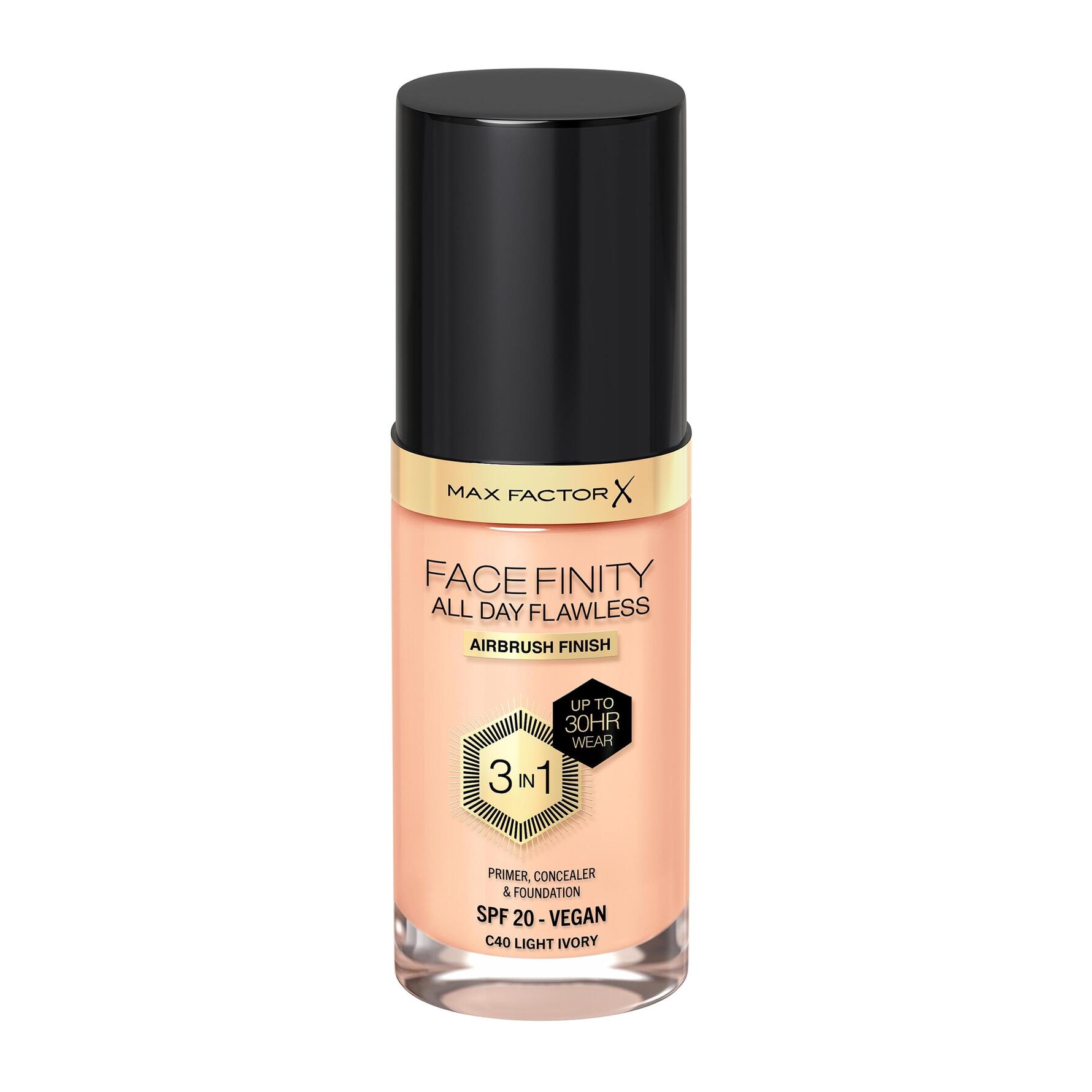 Max Factor Facefinity All Day Flawless 3-In-1 Foundation 40 Light