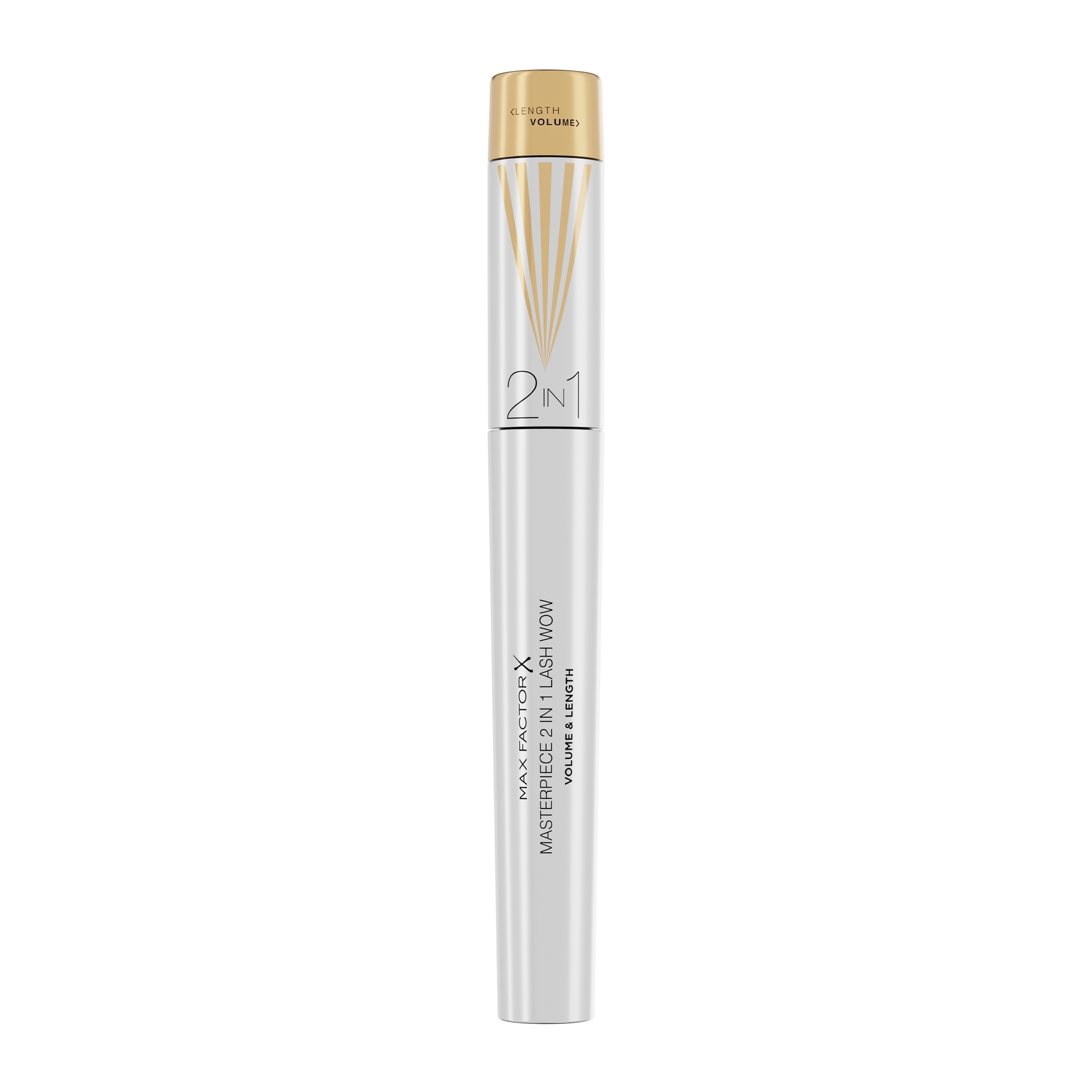 Max Factor Masterpiece 2in1 Lash Wow Mascara – Schwarz, 2er Pack, Vegane Formel, Für Maximale Länge & Volumen