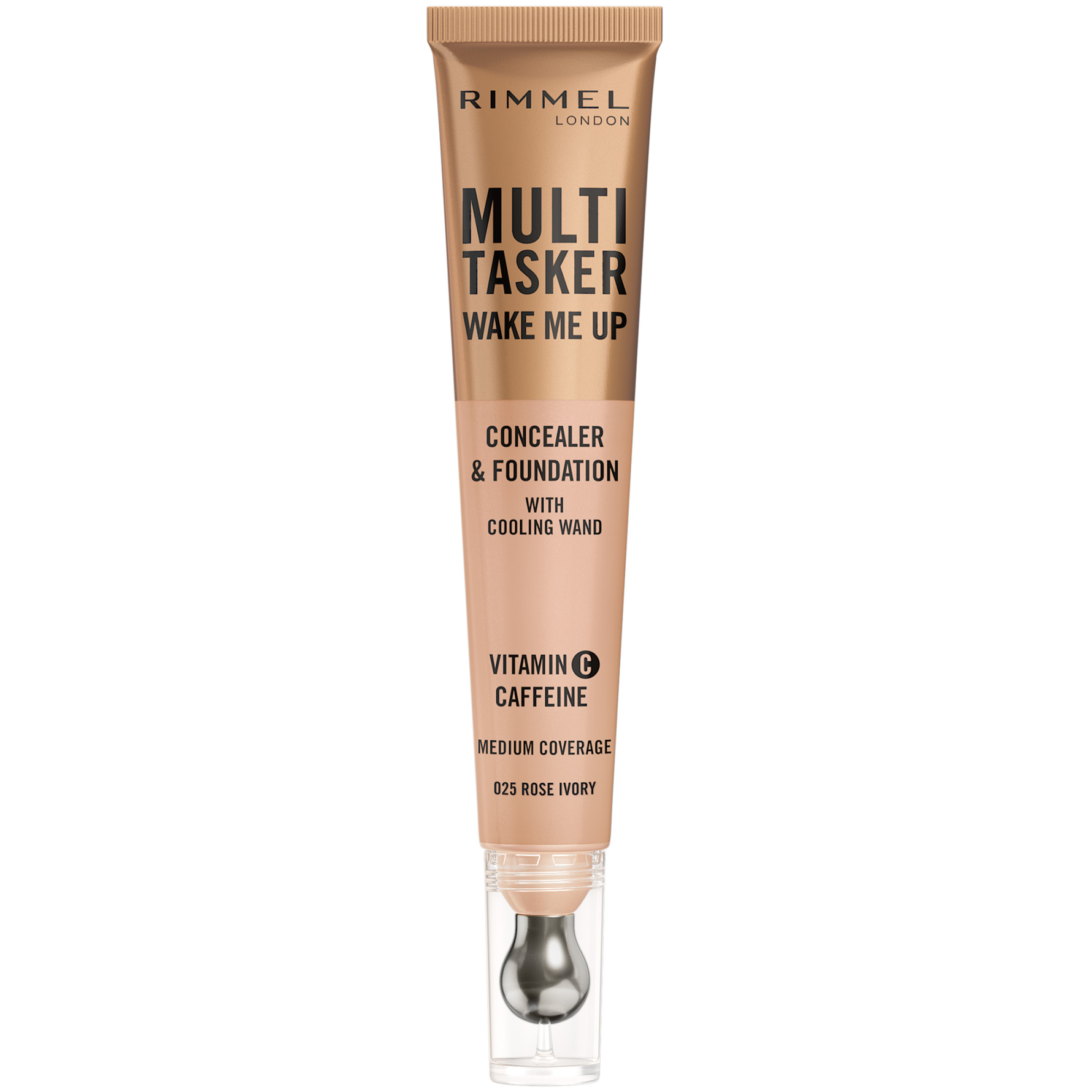Rimmel Multi-Tasker Wake Me Up Foundation and Concealer Brightening Effect Rose Ivory Rose