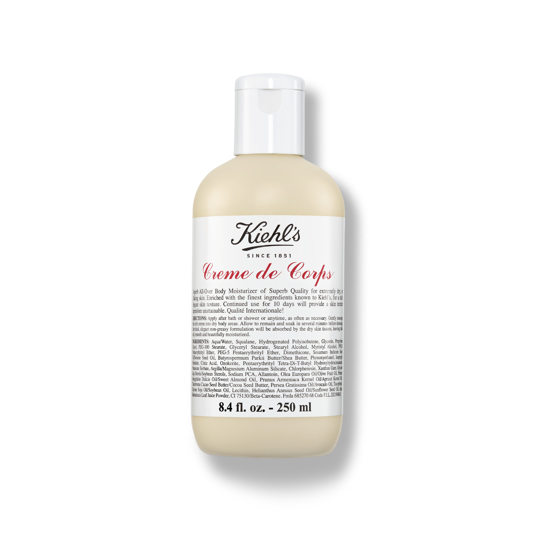 Kiehl’s Creme De Corps Hydrating Body Moisturizer 250 ml 250 ml