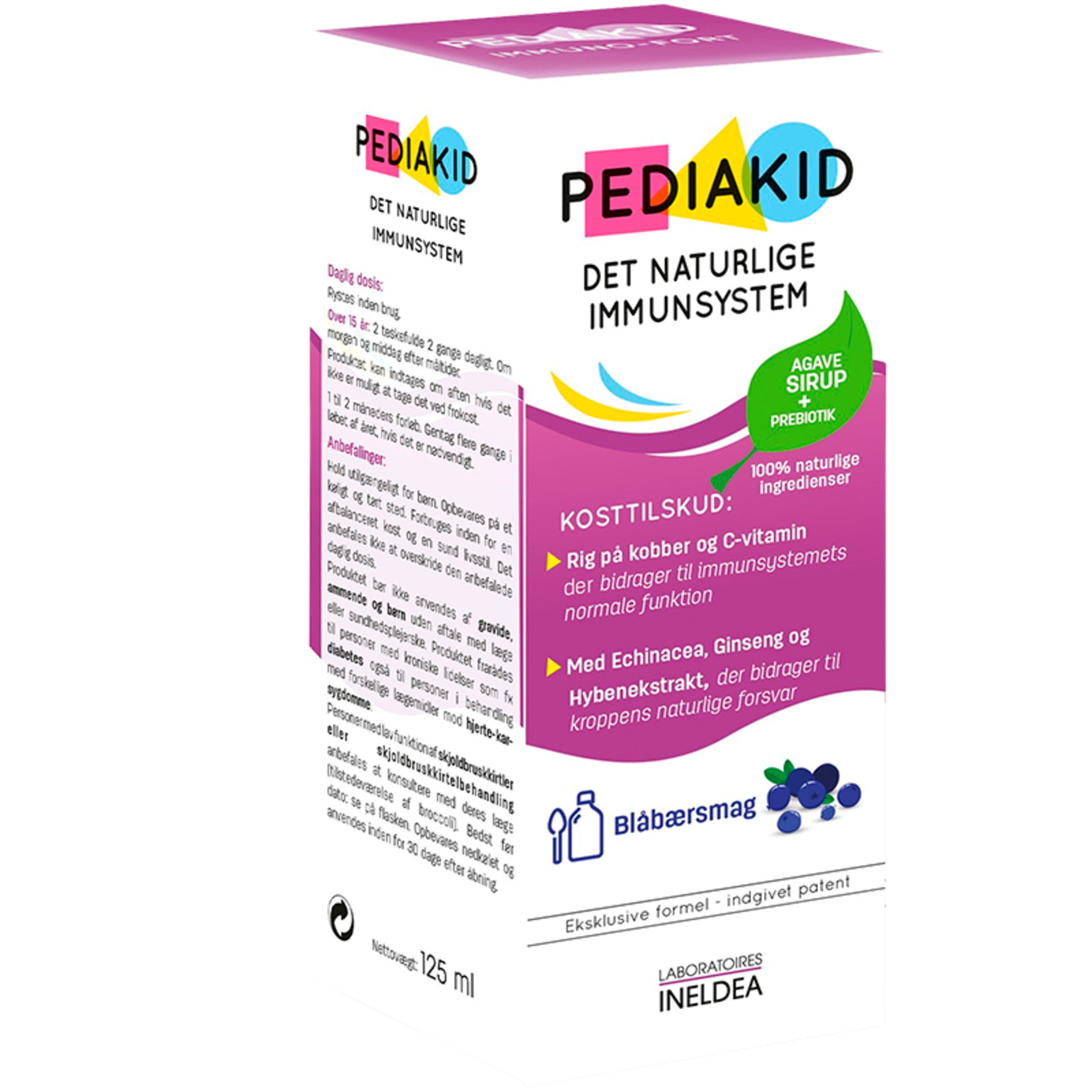 Køb Immunity strength SirupBlueberry 125 ml fra Pediakid - Matas
