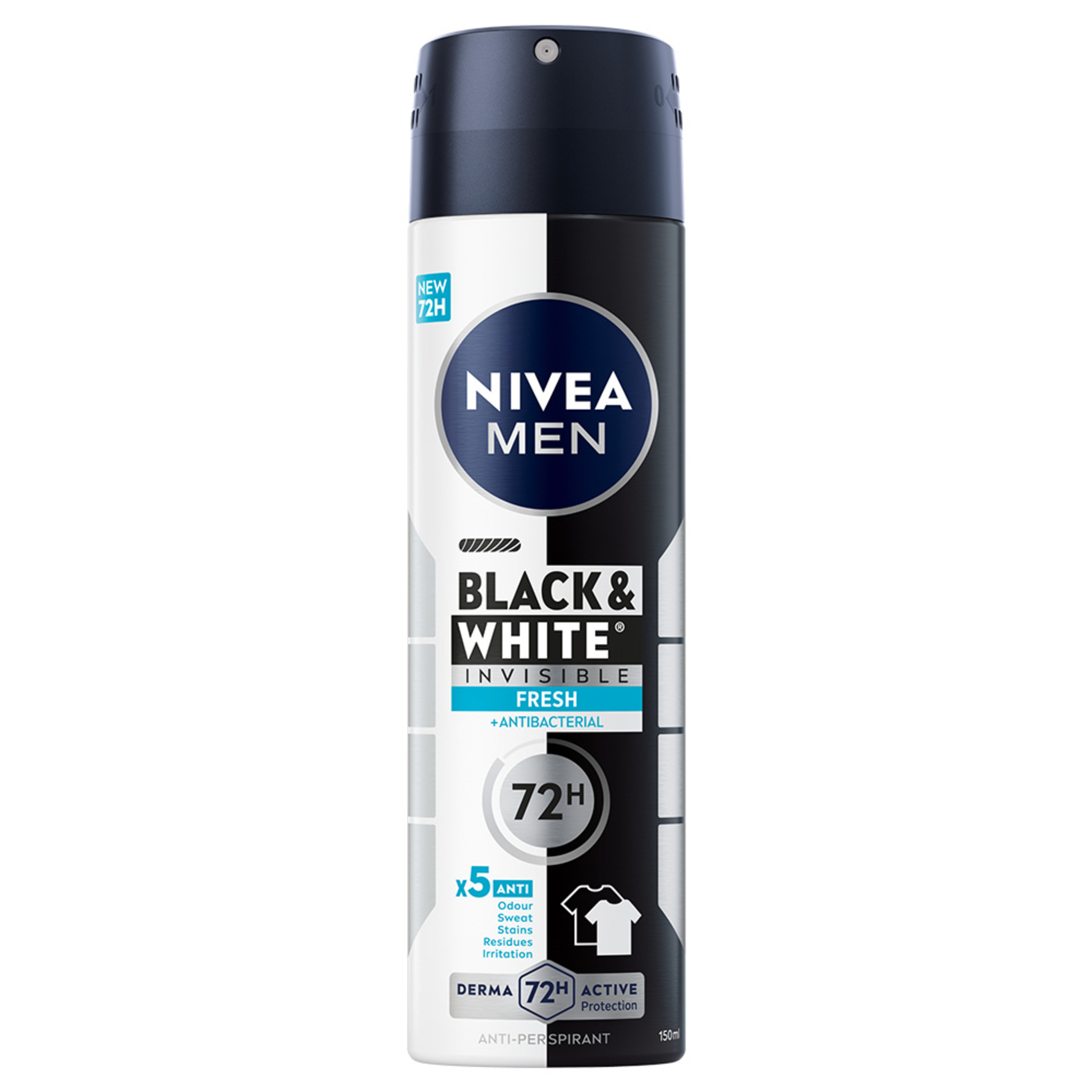NIVEA Black & White Fresh Spray 150 ml 150 ml