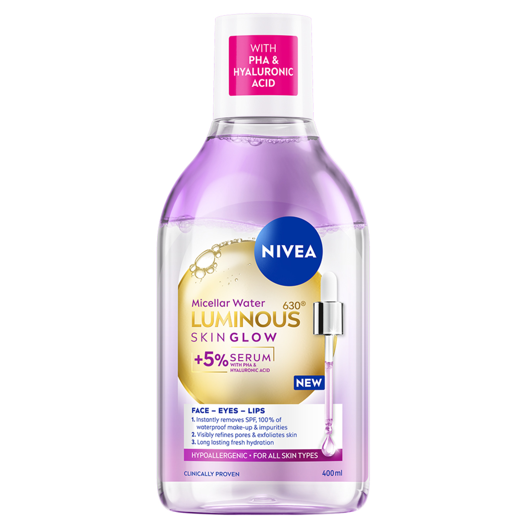NIVEA NIVEA Luminous Skin Glow Micellar Water 400 ml 400 ml