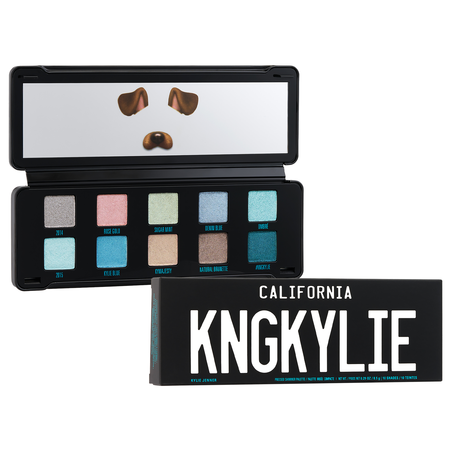 Kylie Cosmetics King Kylie Pressed Eyeshadow Shimmer Palette Limited Edition 9 9