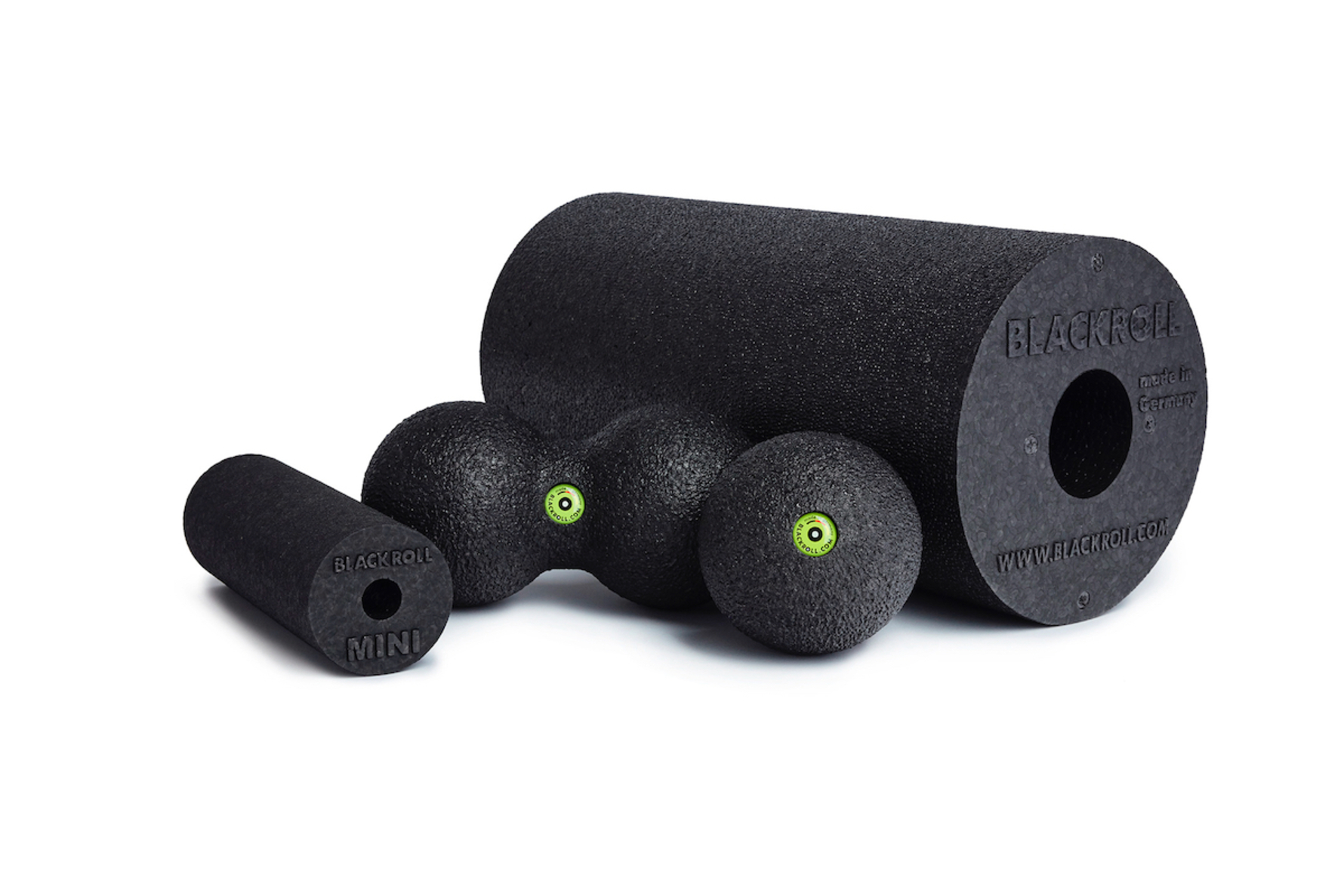 Set Di Rulli Fasciali 5T Blackroll – Rullo, Sfera, Duoball E Trigger Point Per Massaggio Muscolare E Yoga, Nero - 4