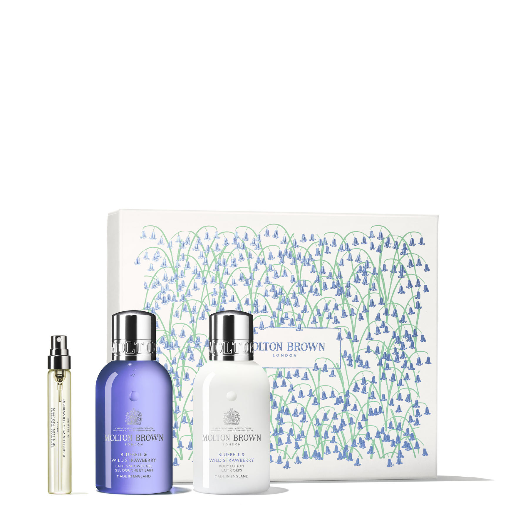 Molton Brown Bluebell & Wild Strawberry Travel Gift Box 207,5 ml 207,5 ml
