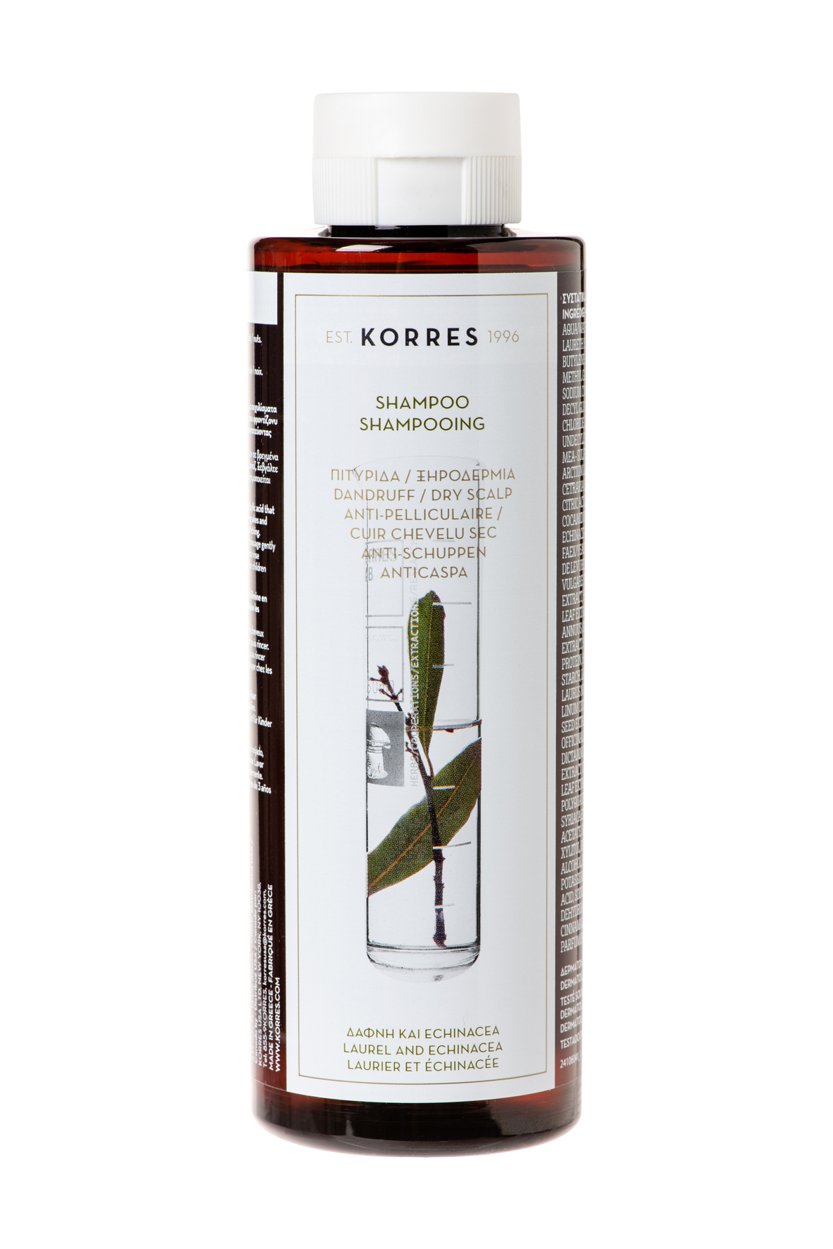 KORRES Laurel + Echinacea Shampoo Against Dandruff + Dry Scalp 250 ml