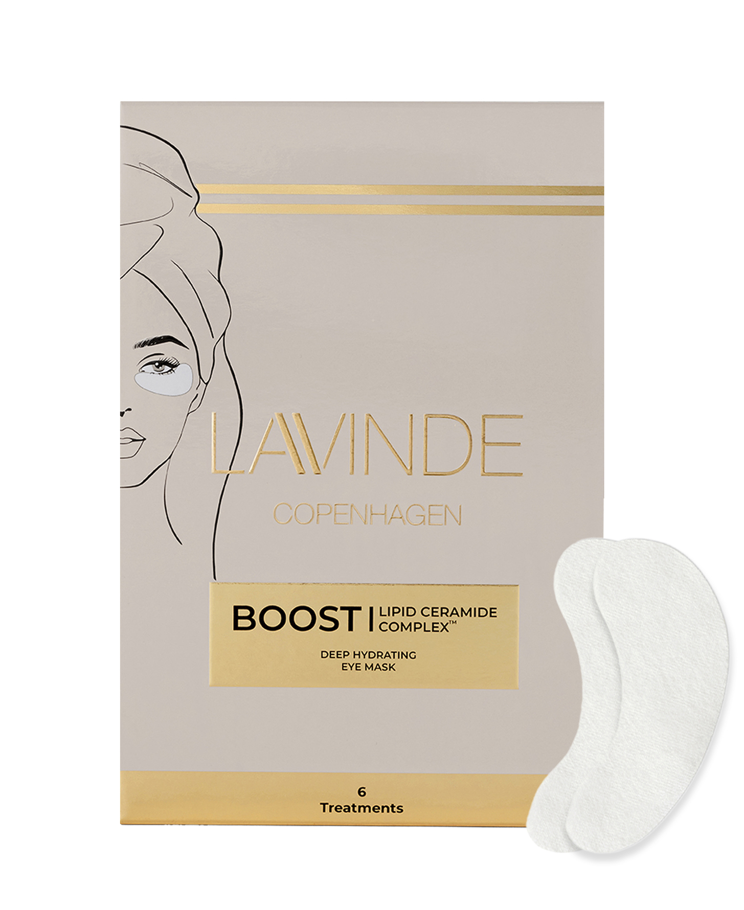 Køb BOOST Deep Hydrating Eye Mask 6 treatments fra Lavinde Copenhagen