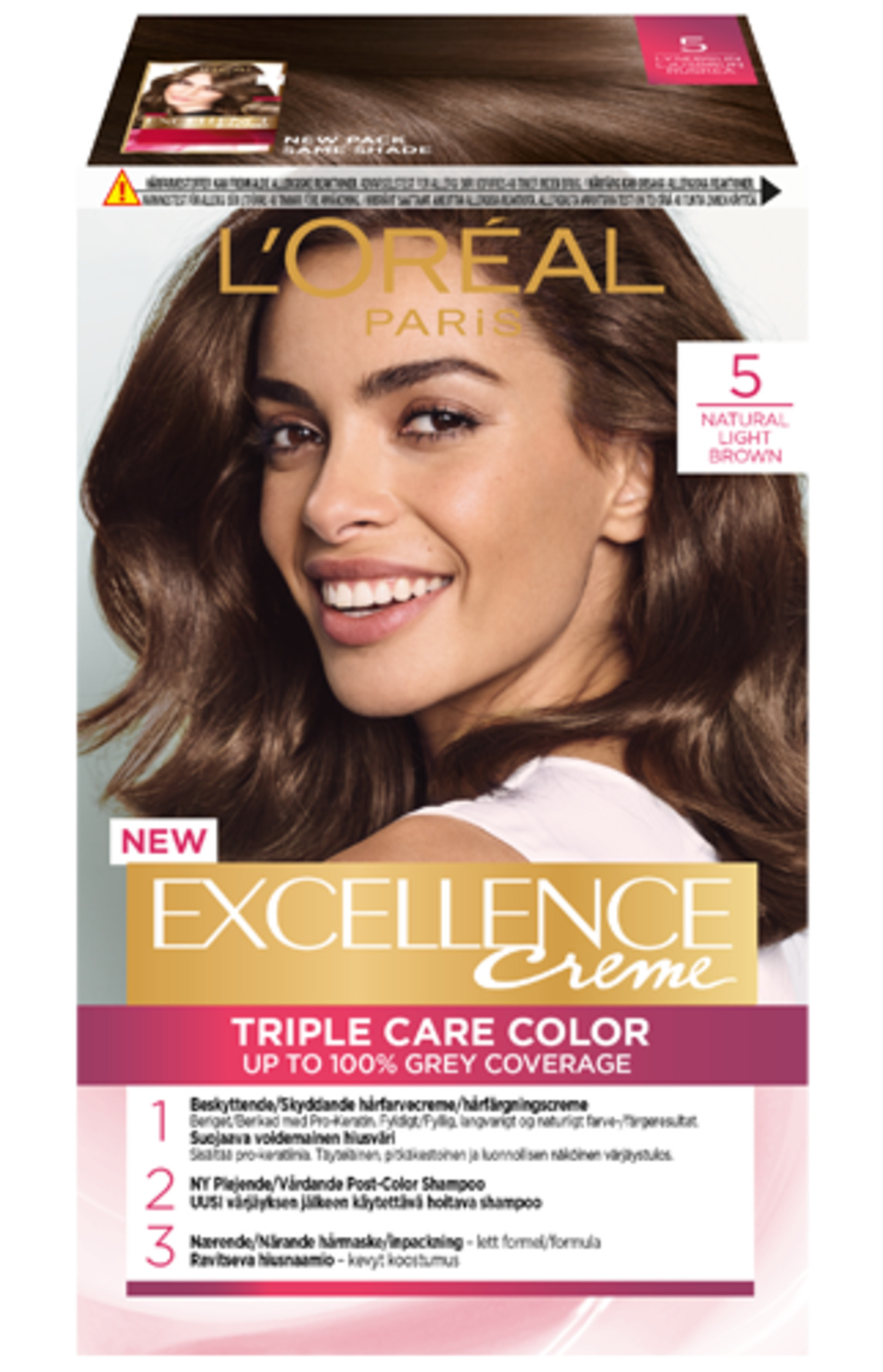 Køb L'Oréal Paris Excellence Creme 5 Lysebrun -