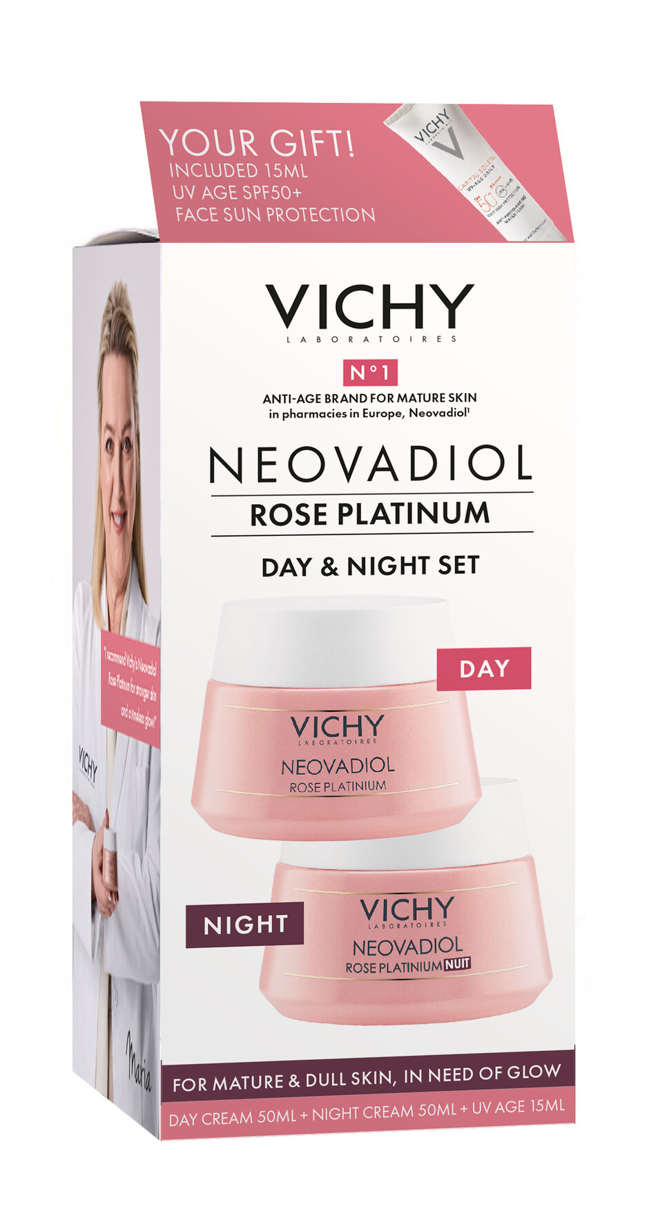 Vichy Neovadiol Rose Platinum Day & Night Set 115 ml 115 ml