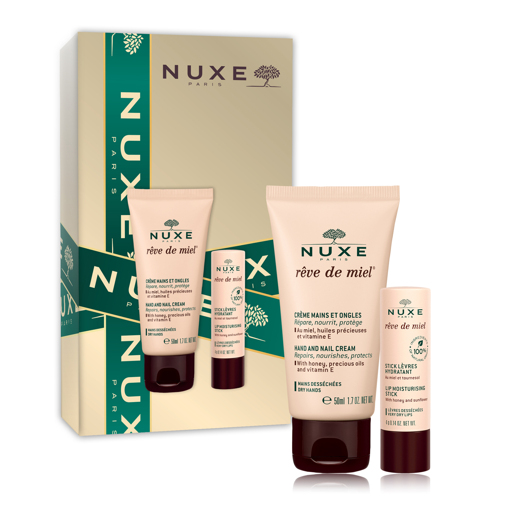 Nuxe Rêve De Miel Hand & Nail Creme 50 ml Gift Box