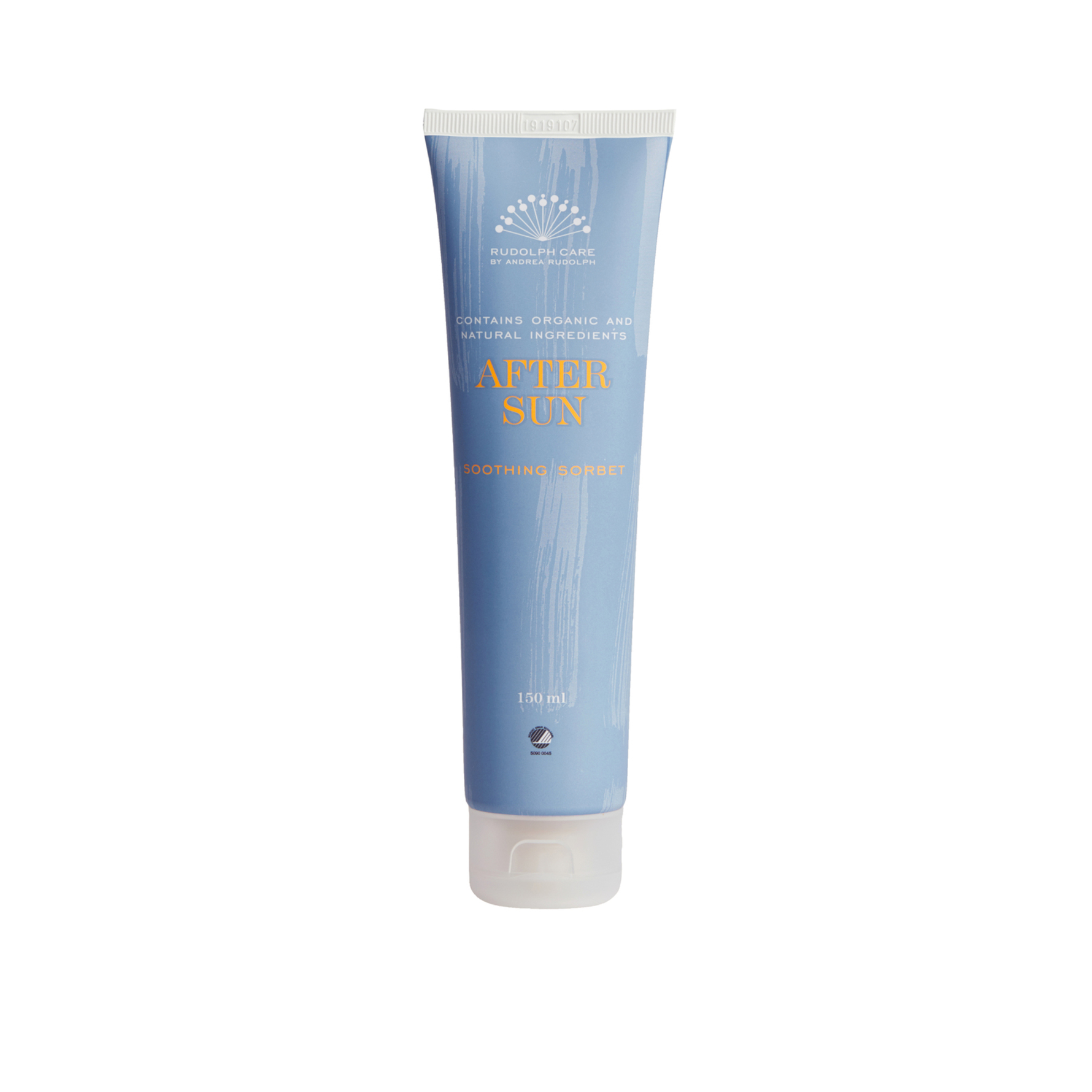 Rudolph Care Aftersun Soothing Sorbet 150 ml Svanemerket vegansk jordbærekstrakt multebærextrakt Aloe Vera kokosnøttolje sheaolje sensitiv hud barn familie 329 kr KICKS