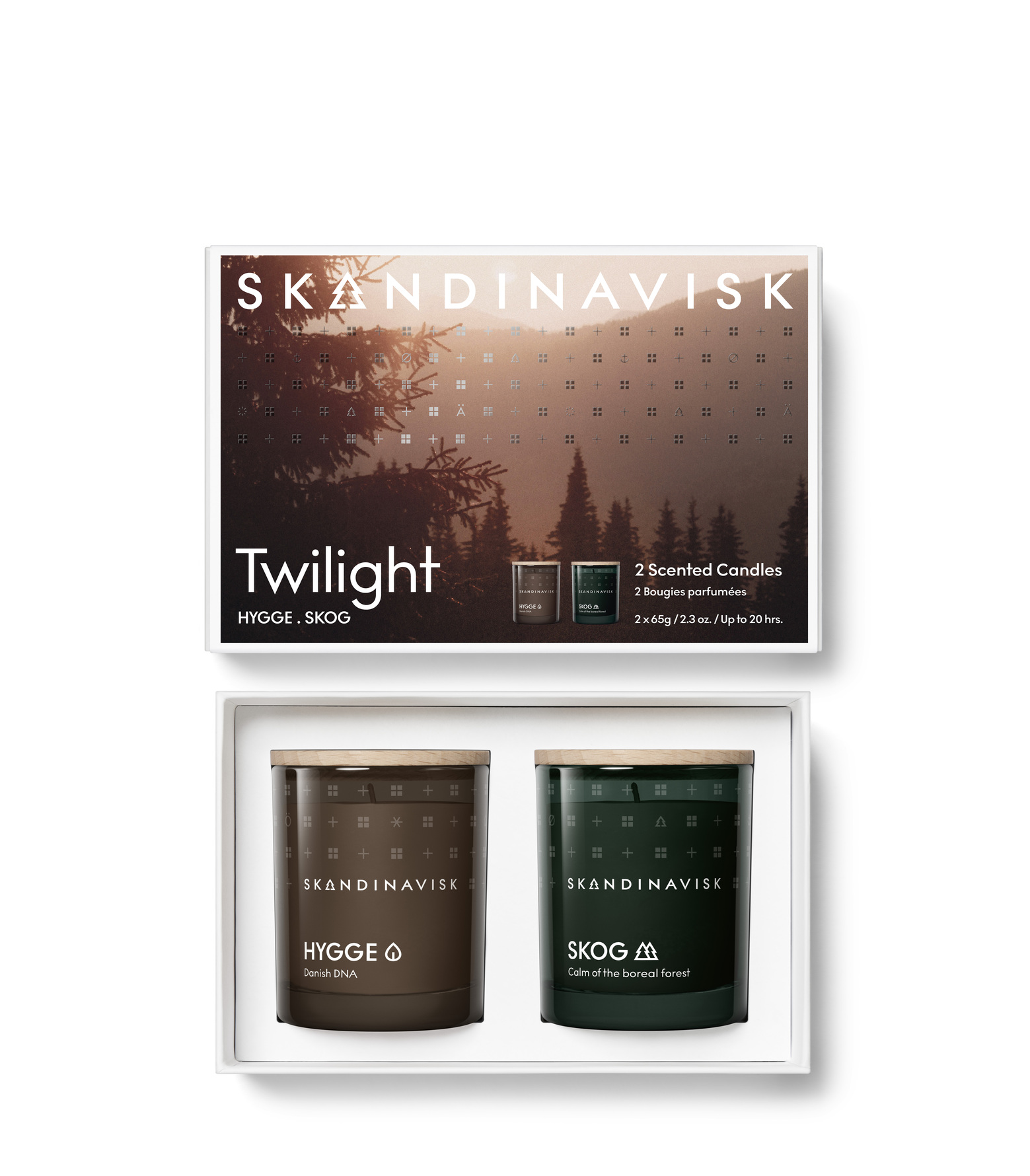 SKANDINAVISK Twilight Scented Candle Giftset 65 g x 2 65 g x 2